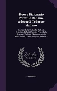 Front cover_Nuova Dizionario Portatile Italiano-tedesco E Tedesco-italiano