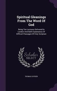 Couverture_Spiritual Gleanings From The Word Of God