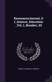 Couverture_ResonanceJournal_Of_Science_Education_Vol_1_Number_02