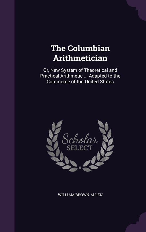 Front cover_The Columbian Arithmetician