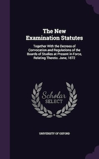 Front cover_The New Examination Statutes