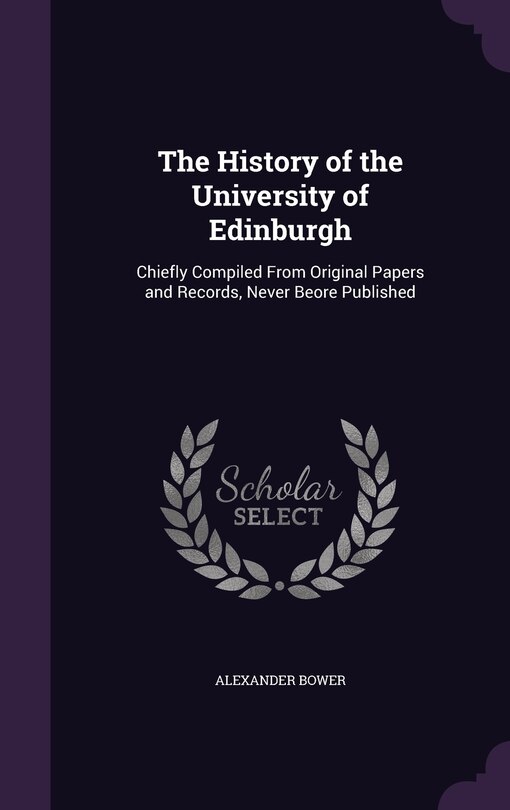 Front cover_The History of the University of Edinburgh