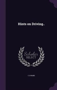 Front cover_Hints on Driving..