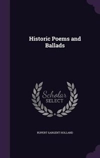 Front cover_Historic Poems and Ballads