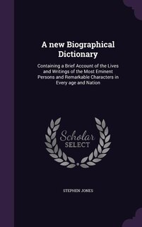 Front cover_A new Biographical Dictionary