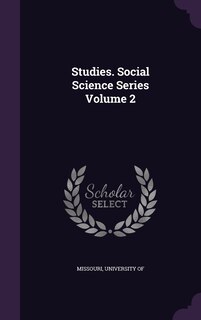 Couverture_Studies. Social Science Series Volume 2