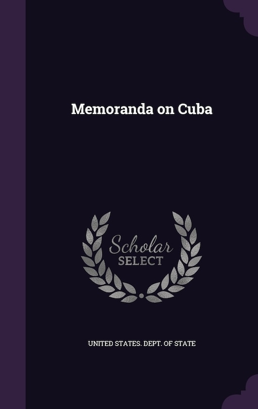 Front cover_Memoranda on Cuba