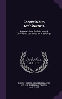 Couverture_Essentials in Architecture