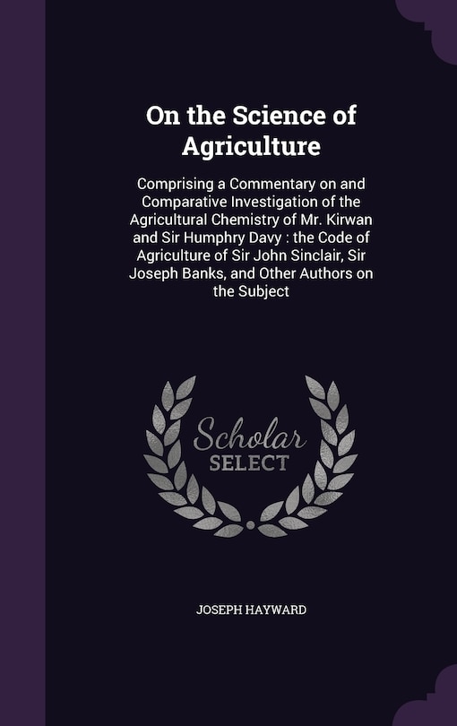 Couverture_On the Science of Agriculture