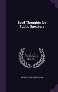 Front cover_Seed Thoughts for Public Speakers