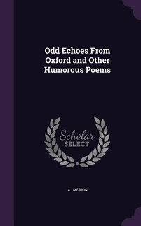 Front cover_Odd Echoes From Oxford and Other Humorous Poems