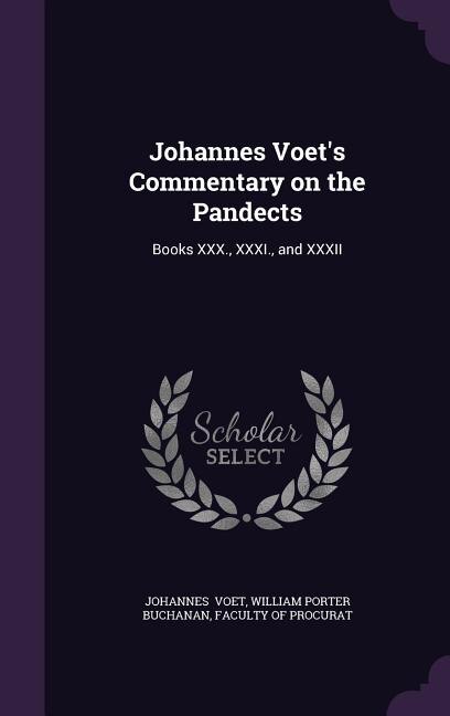 Front cover_Johannes Voet's Commentary on the Pandects
