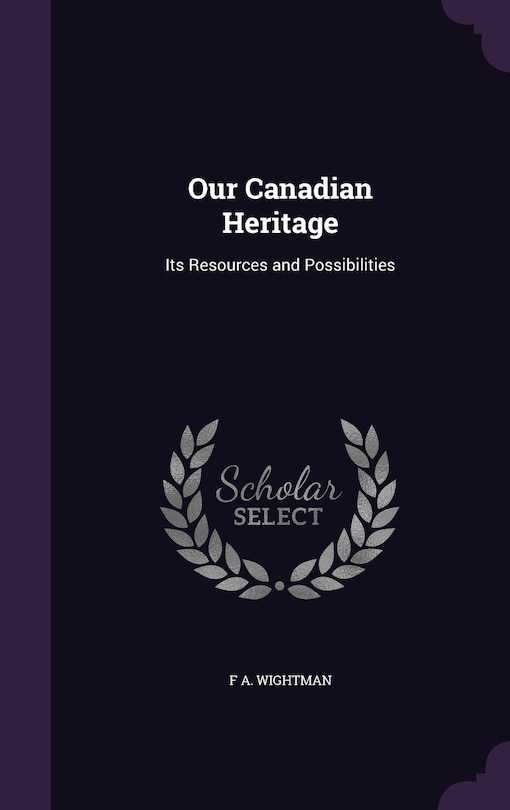 Front cover_Our Canadian Heritage