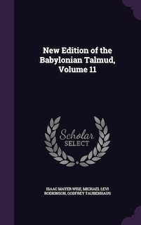 Front cover_New Edition of the Babylonian Talmud, Volume 11
