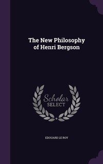Front cover_The New Philosophy of Henri Bergson