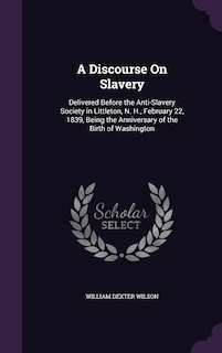 Front cover_A Discourse On Slavery