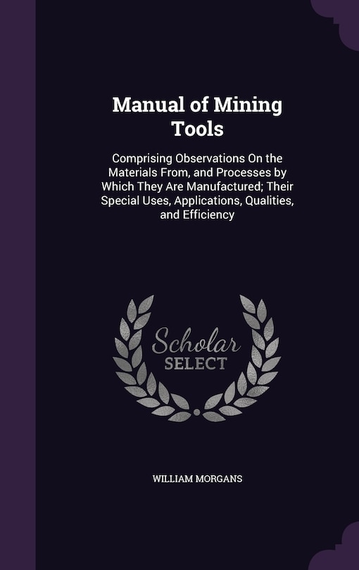 Front cover_Manual of Mining Tools