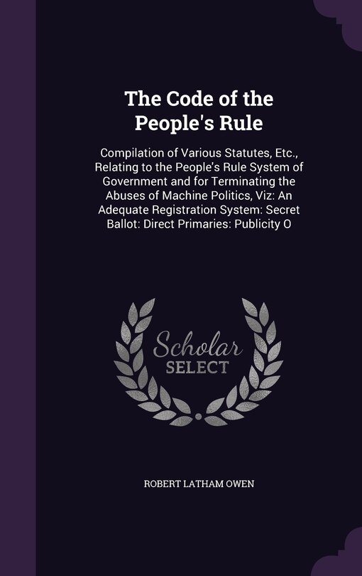 Front cover_The Code of the People's Rule