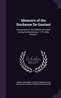 Front cover_Memoirs of the Duchesse De Gontaut