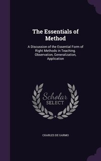Front cover_The Essentials of Method