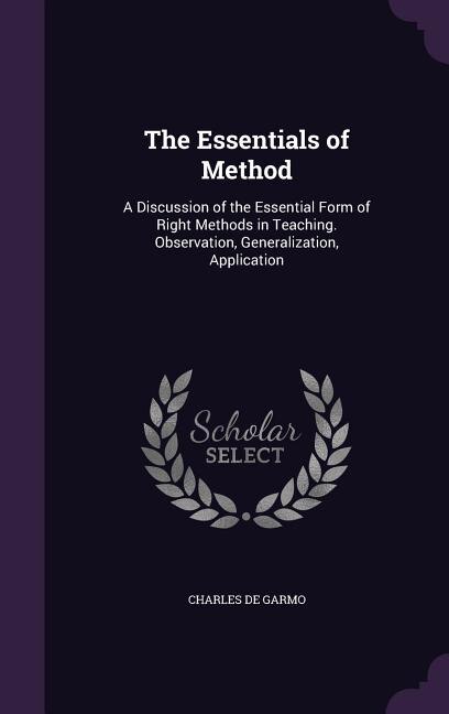 Front cover_The Essentials of Method