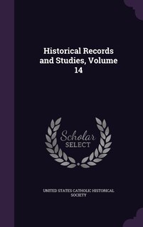 Front cover_Historical Records and Studies, Volume 14
