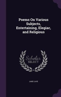 Front cover_Poems On Various Subjects, Entertaining, Elegiac, and Religious