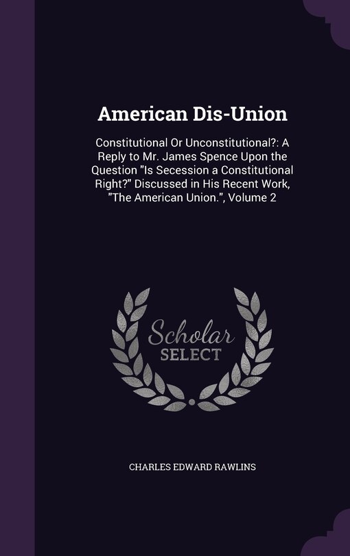 Front cover_American Dis-Union