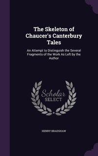 Front cover_The Skeleton of Chaucer's Canterbury Tales