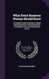 Front cover_What Every Business Woman Should Know
