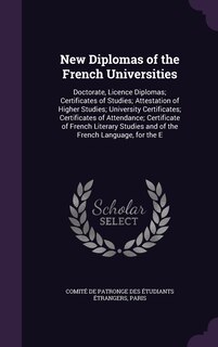 Couverture_New Diplomas of the French Universities