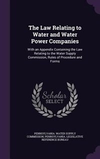 Front cover_The Law Relating to Water and Water Power Companies