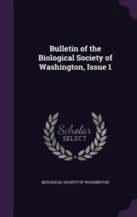 Front cover_Bulletin of the Biological Society of Washington, Issue 1