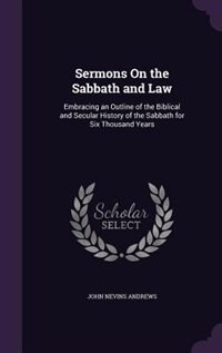 Couverture_Sermons On the Sabbath and Law