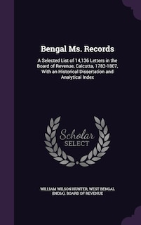 Front cover_Bengal Ms. Records