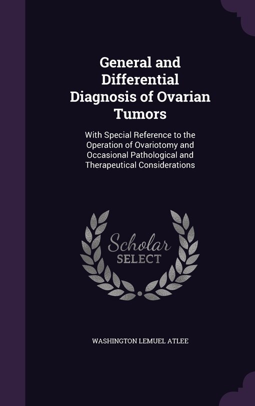 Couverture_General and Differential Diagnosis of Ovarian Tumors