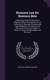 Front cover_Business Law for Business Men