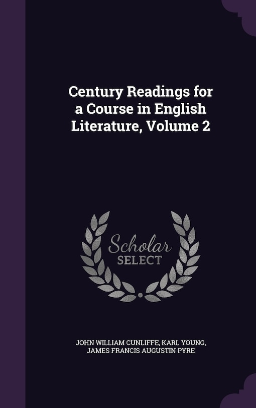 Couverture_Century Readings for a Course in English Literature, Volume 2