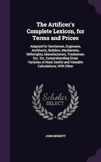 Couverture_The Artificer's Complete Lexicon, for Terms and Prices