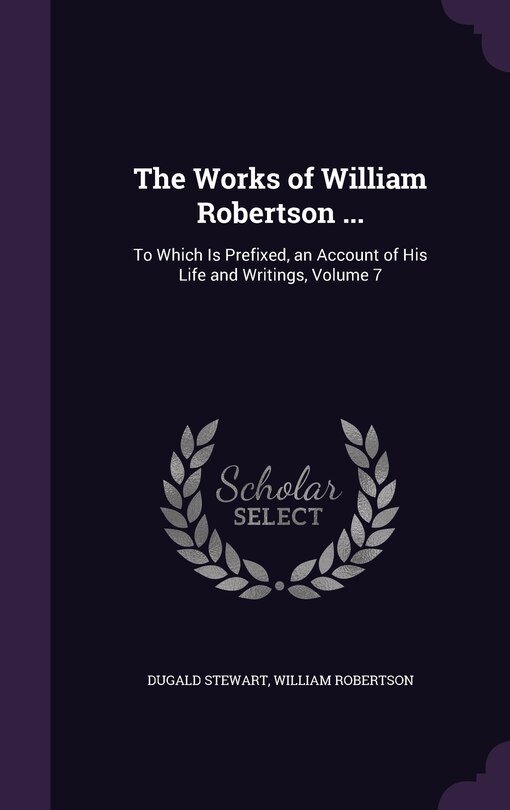 Couverture_The Works of William Robertson ...
