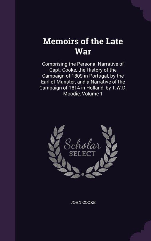 Couverture_Memoirs of the Late War