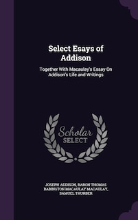 Couverture_Select Esays of Addison