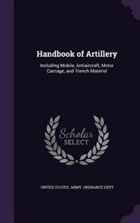 Front cover_Handbook of Artillery