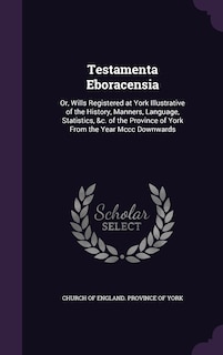 Front cover_Testamenta Eboracensia