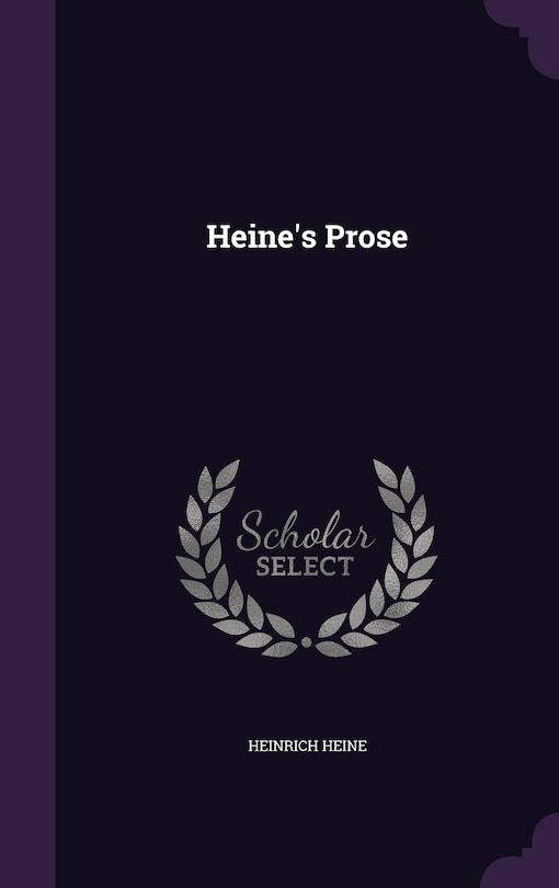 Front cover_Heine's Prose
