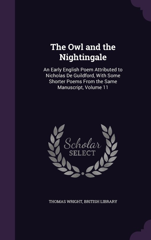 Front cover_The Owl and the Nightingale