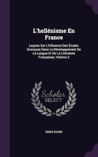 Couverture_L'hellénisme En France
