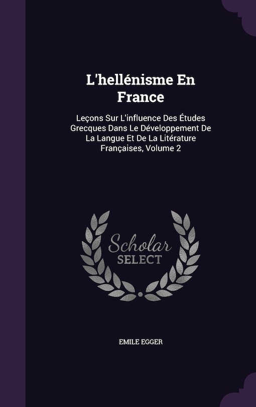 Couverture_L'hellénisme En France