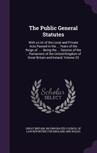 Couverture_The Public General Statutes