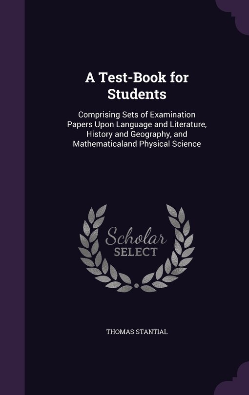 Couverture_A Test-Book for Students